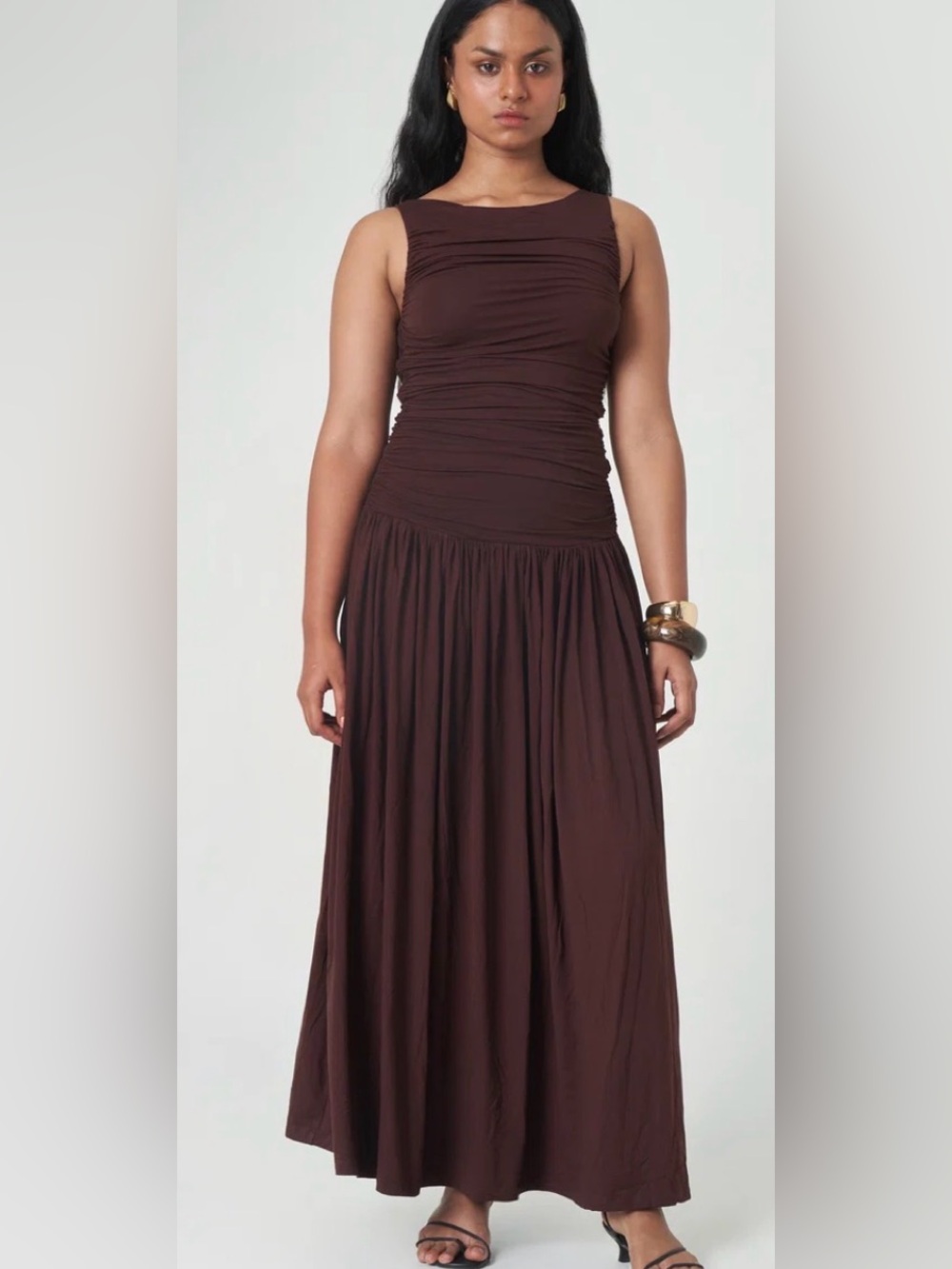 Summer Away Patmos Dress - Dark Walnut NWOT Plus Size XXL MSRP $160 Stretch